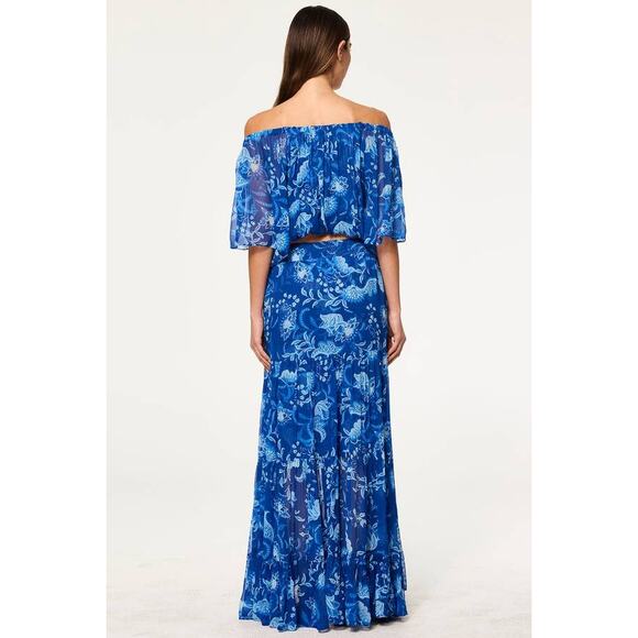 Misa Los Angeles Marie Maxi Skirt in Fiji Flora M - Picture 4 of 5